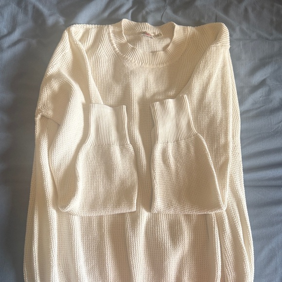 Faherty Sweaters - Faherty Ivory Crew Neck Sweater